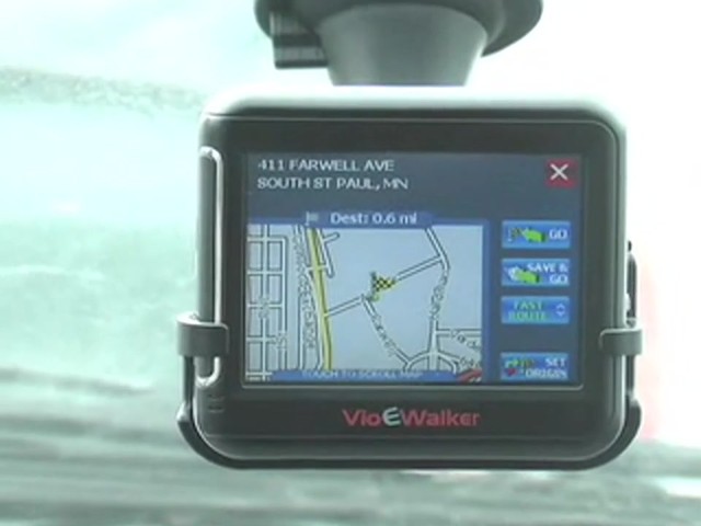 Vio&reg; eWalker&#153; 3 1/2&quot; Touch - screen GPS Navigator - image 10 from the video